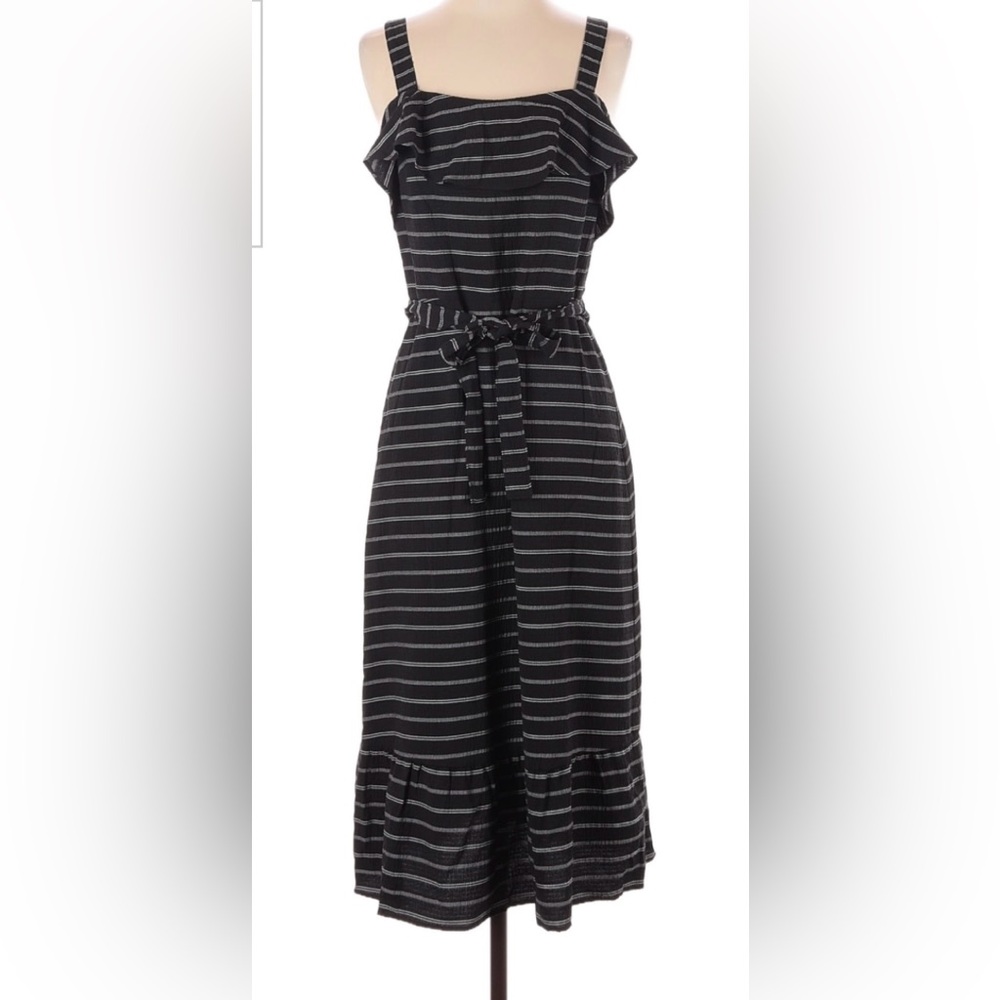 Banana republic striped flounce top dress